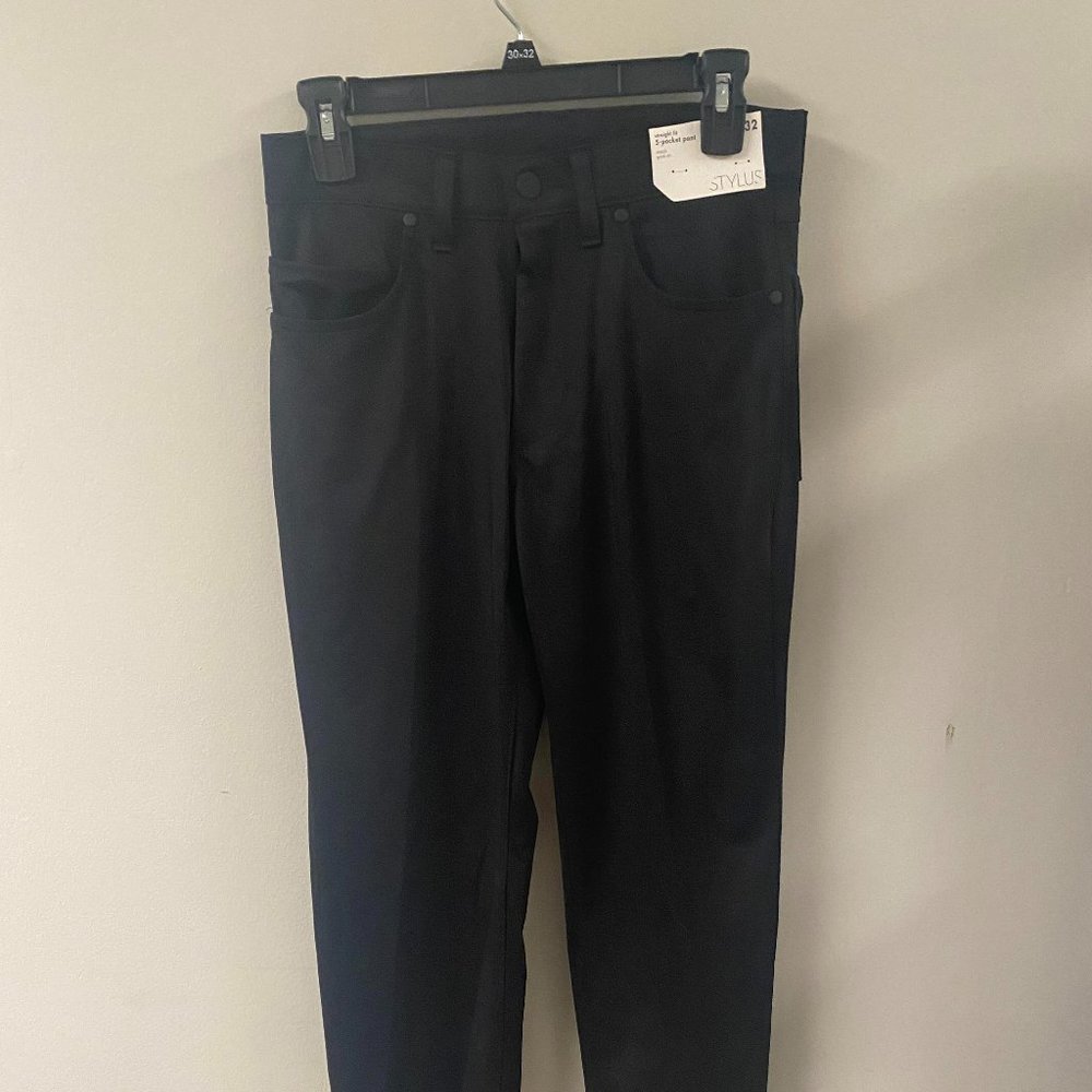 Stylus 5-Pocket Straight Fit Stretch Quik-dri Dress Pants 30X32